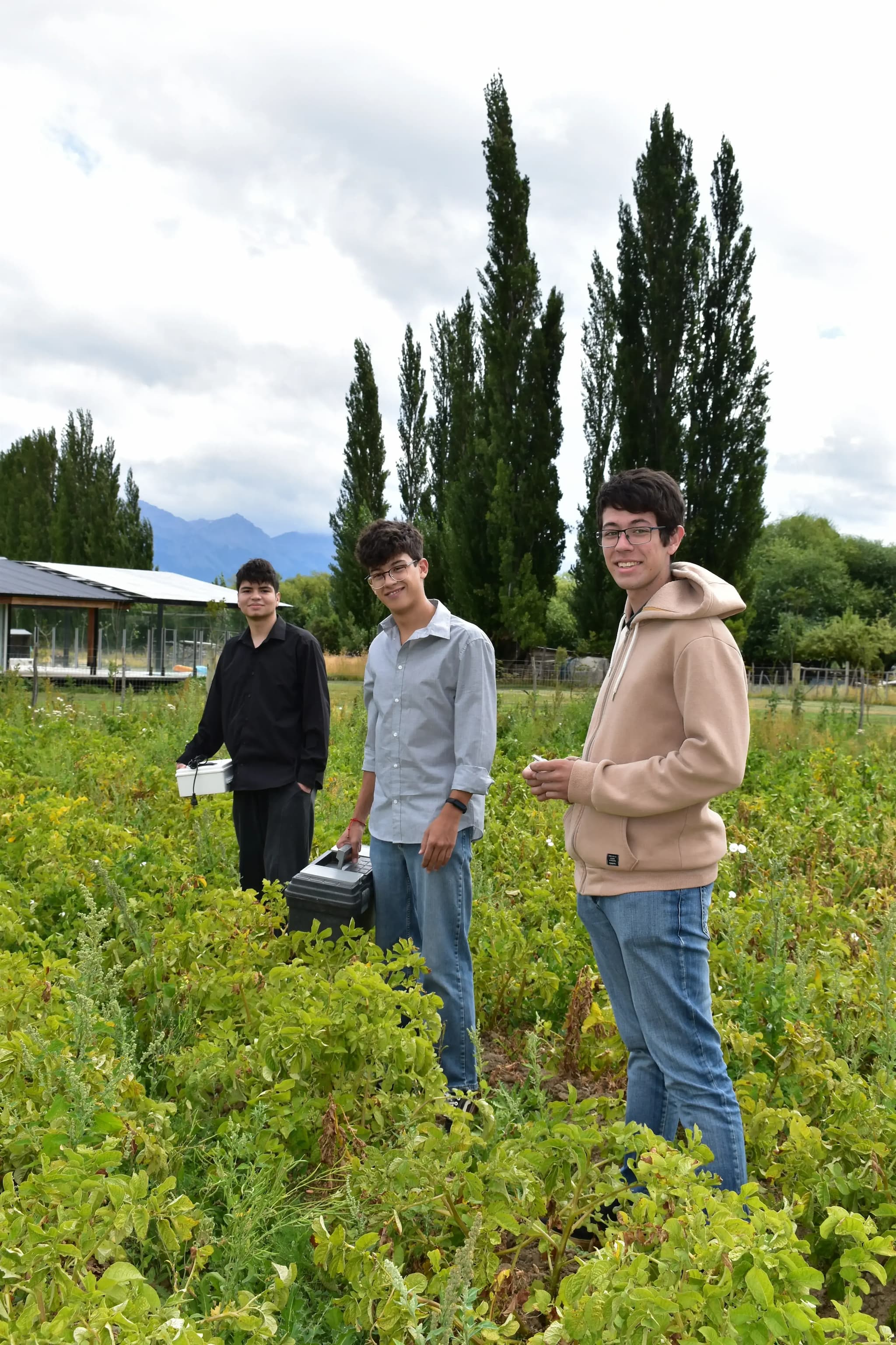 Los tres creadores del producto, Julián Mauro, Emanuel Muñoz y Lucas Varela